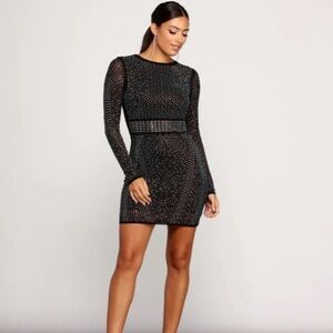 Seemingly Stunning rhinestone Minidress never worn